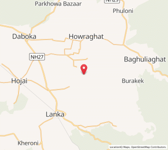 Map of Kaki, Assam