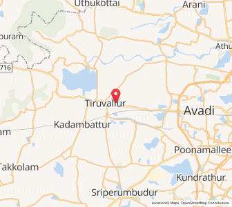 Map of Kaklur, Tamil Nadu
