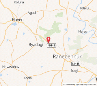 Map of Kakol, Karnataka