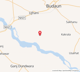Map of Kakora, Uttar Pradesh