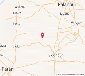 Map of Kakoski, Gujarat