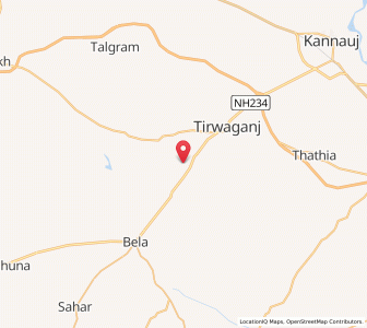 Map of Kakraha, Uttar Pradesh