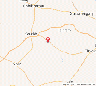 Map of Kakrahia, Uttar Pradesh