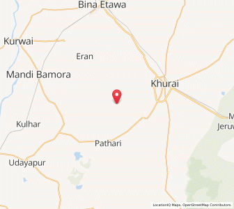 Map of Kakron, Madhya Pradesh