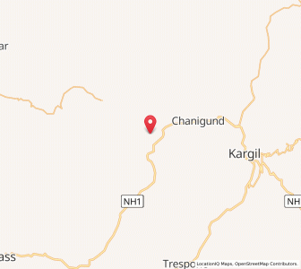 Map of Kakshar, Kashmir