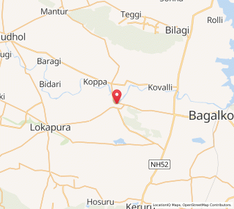 Map of Kaladgi, Karnataka