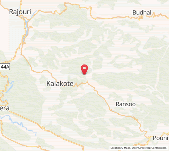 Map of Kalaha, Kashmir