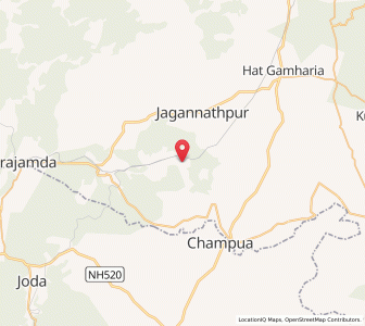 Map of Kalaia, Jharkhand