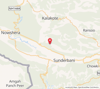 Map of Kalajhang, Kashmir