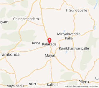Map of Kalakada, Andhra Pradesh