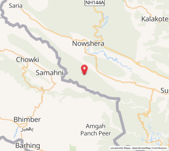 Map of Kalal, Kashmir