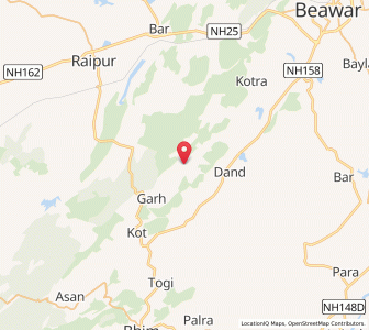 Map of Kalalia, Rajasthan