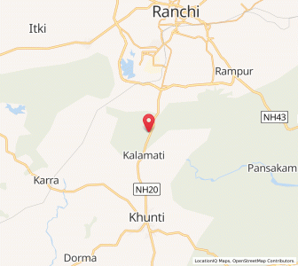 Map of Kalamati, Jharkhand