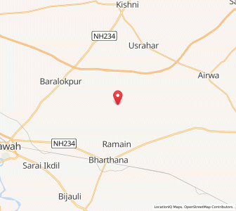 Map of Kalandra, Uttar Pradesh