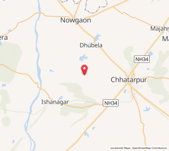 Map of Kalapani, Madhya Pradesh