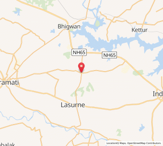 Map of Kalas, Maharashtra