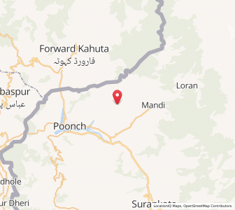 Map of Kalawala, Kashmir