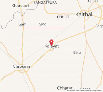 Map of Kalayat, Haryana