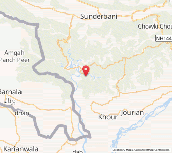 Map of Kale Kas, Kashmir