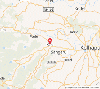 Map of Kale, Maharashtra