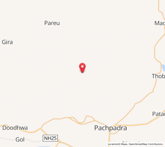 Map of Kalewa, Rajasthan