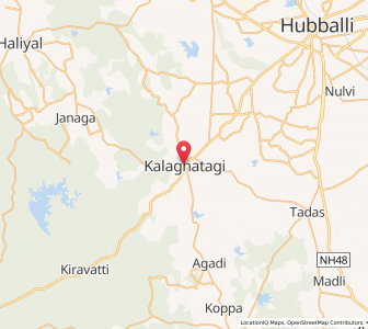 Map of Kalghatgi, Karnataka