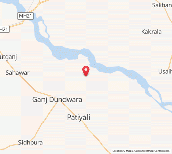 Map of Kali Garhia, Uttar Pradesh