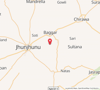 Map of Kali Pahari, Rajasthan