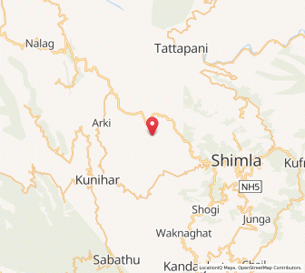 Map of Kalihatti, Himachal Pradesh