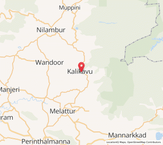Map of Kalikavu, Kerala