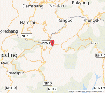Map of Kālimpong, West Bengal