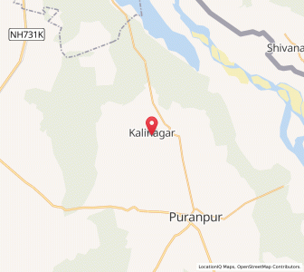 Map of Kalinagar, Uttar Pradesh
