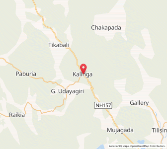 Map of Kalinga, Odisha