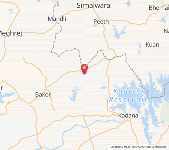 Map of Kaliyari, Gujarat