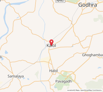 Map of Kalol, Gujarat