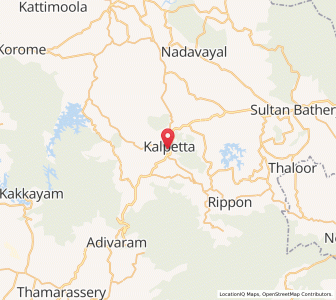 Map of Kalpatta, Kerala