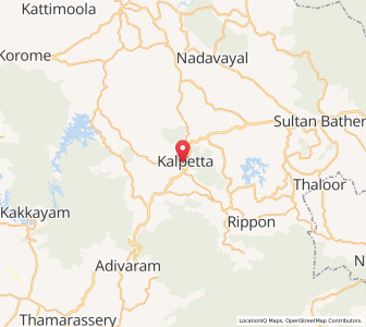 Map of Kalpetta, Kerala