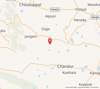 Map of Kalvakuntla, Andhra Pradesh