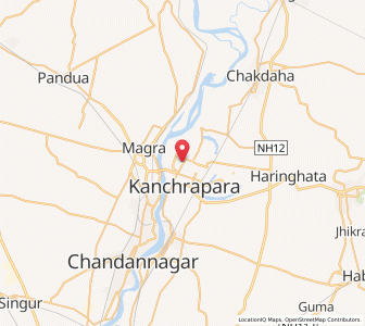 Map of Kalyani, West Bengal