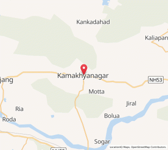 Map of Kamakhyanagar, Odisha