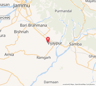 Map of Kamala Kuliyan, Kashmir