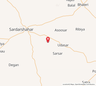Map of Kamasar, Rajasthan
