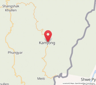 Map of Kamjong, Manipur