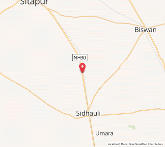 Map of Kamlapur, Uttar Pradesh