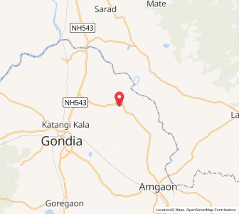 Map of Kamtha, Maharashtra