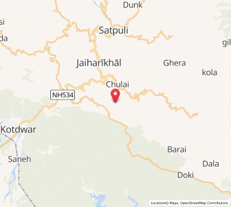Map of Kana Katul, Uttarakhand
