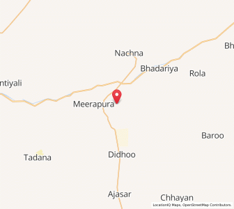 Map of Kana Thal, Rajasthan