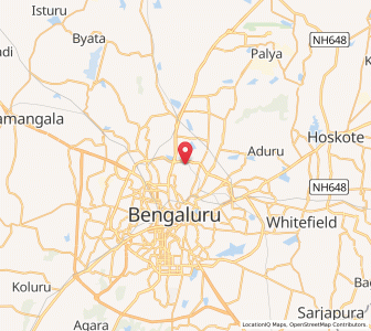 Map of Kanaka Nagar, Karnataka