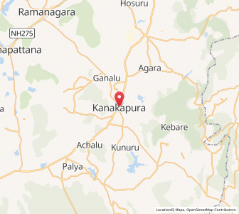 Map of Kanakapura, Karnataka