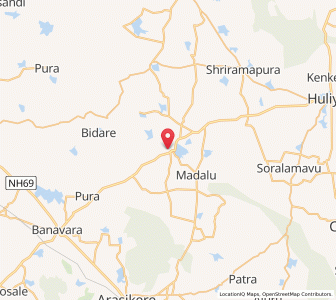 Map of Kanakatte, Karnataka